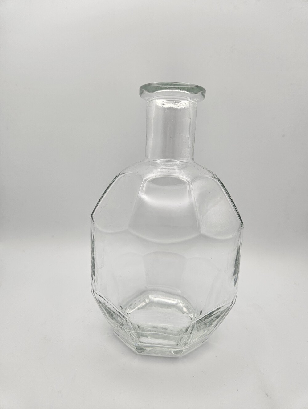 Clear Glass Decorative Vase Bottle - Home Accents
